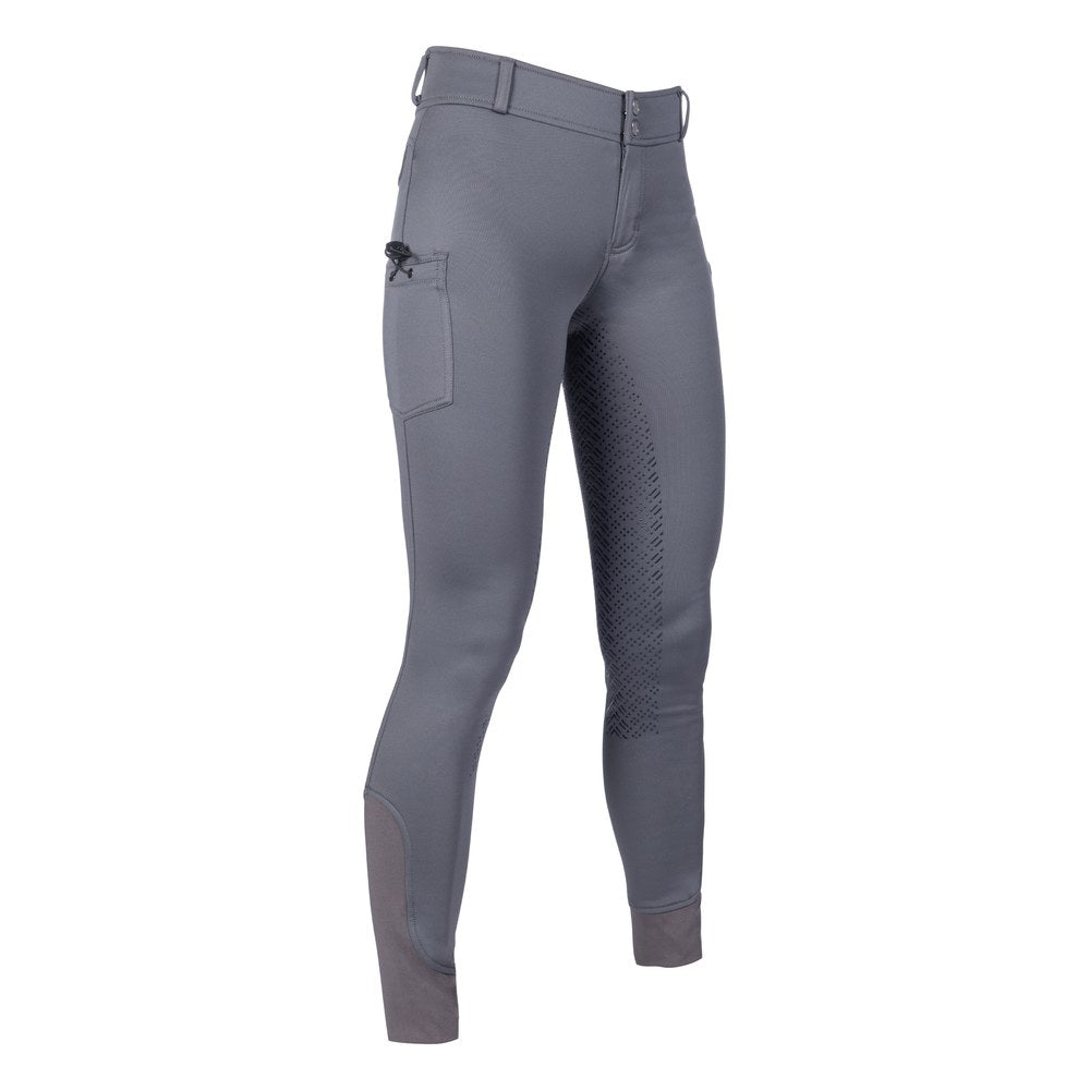 Pantalon d'équitation enfant Ruby – fond silicone Gris