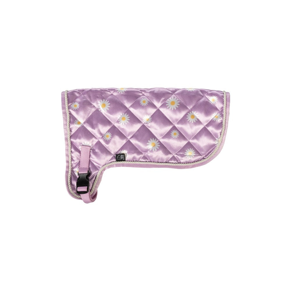 Couverture Hobby Horsing Print HKM Violet avec marguerite