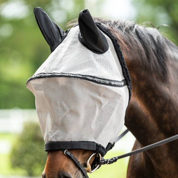 Masque anti-mouches, protection naseaux détachable