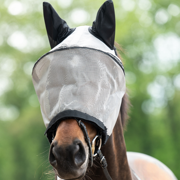 Masque anti-mouches, protection naseaux détachable