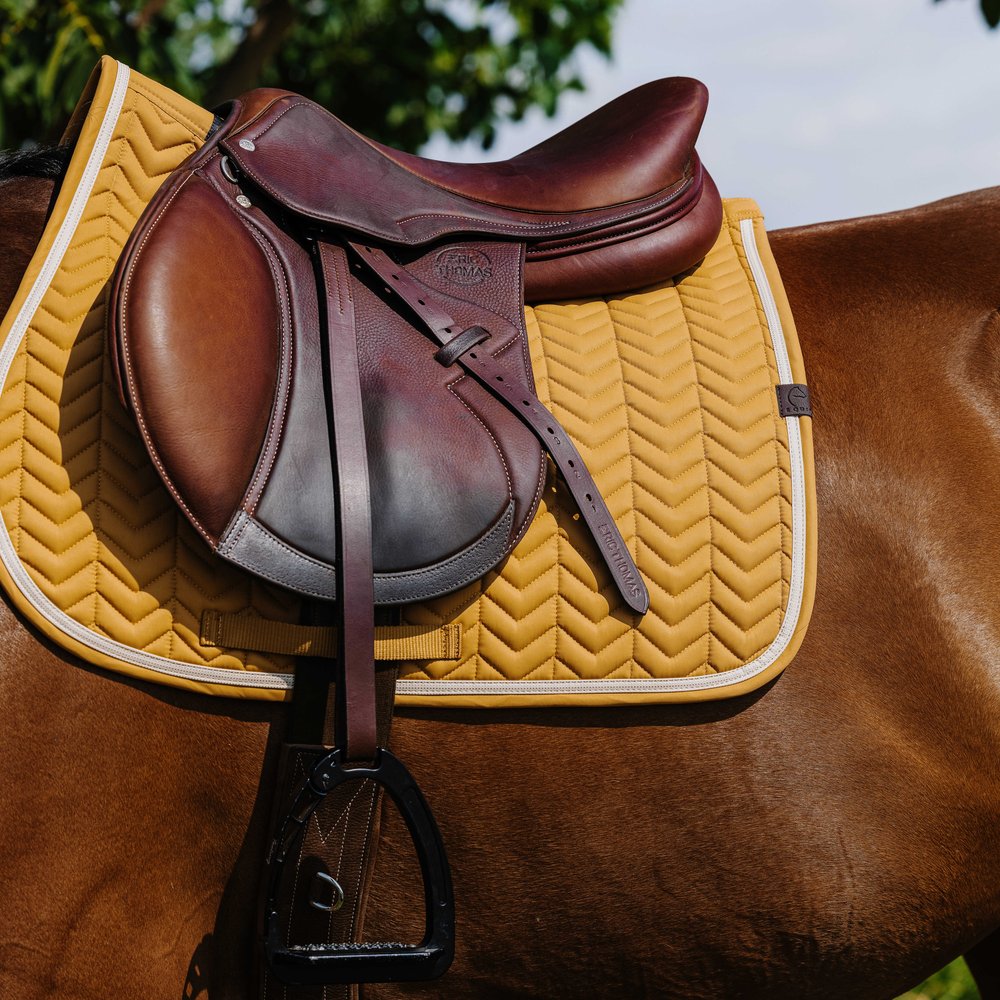 Tapis de selle Softypop Equithème Moutarde