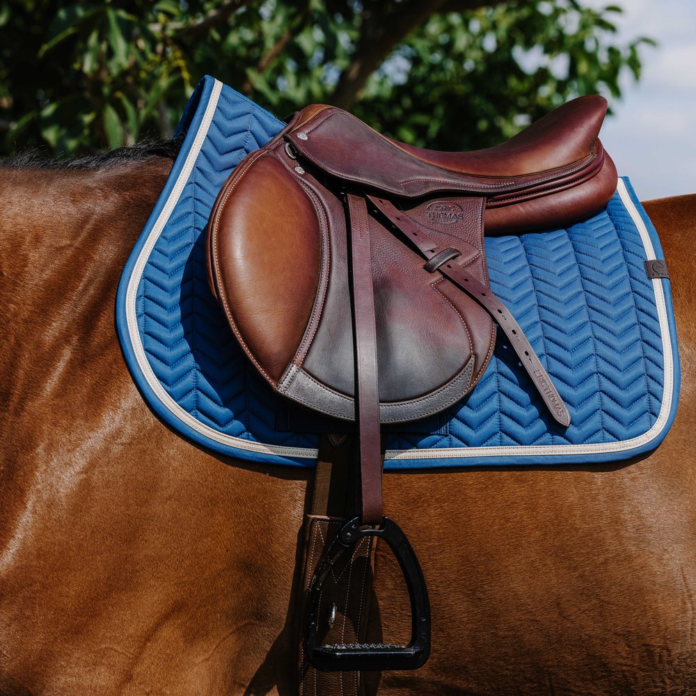 Tapis de selle Softypop poney Equithème Bleu pétrole