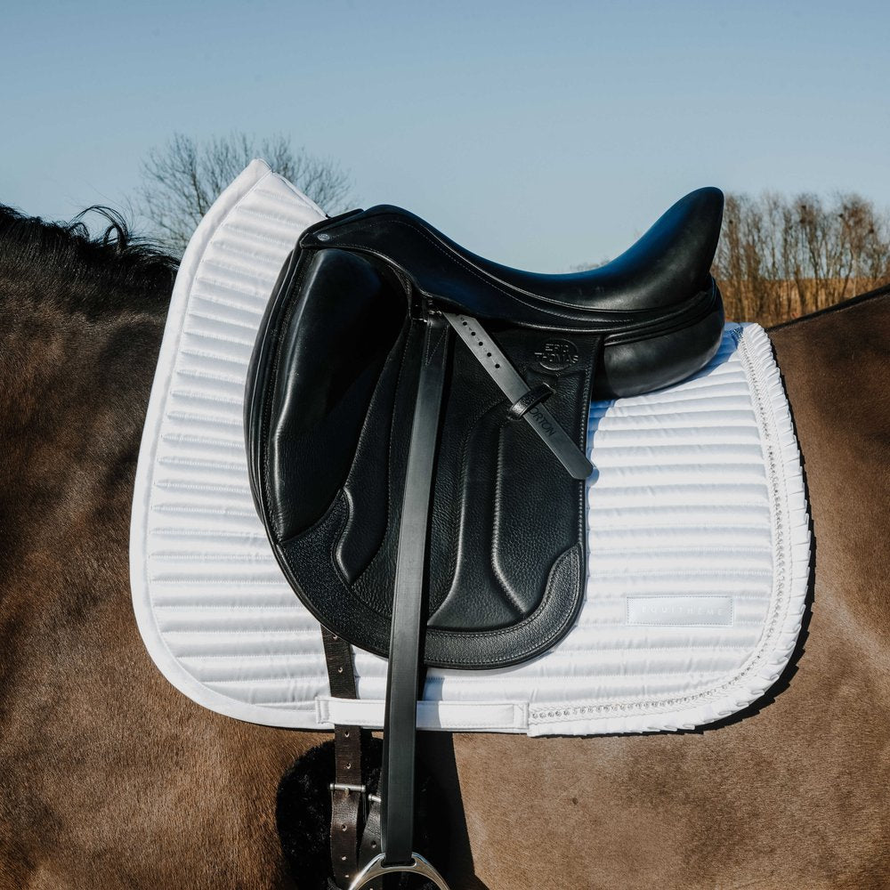 Tapis de selle dressage Glam Equithème Blanc
