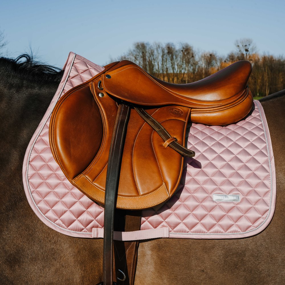 Tapis de selle Nacre Equithème Rose