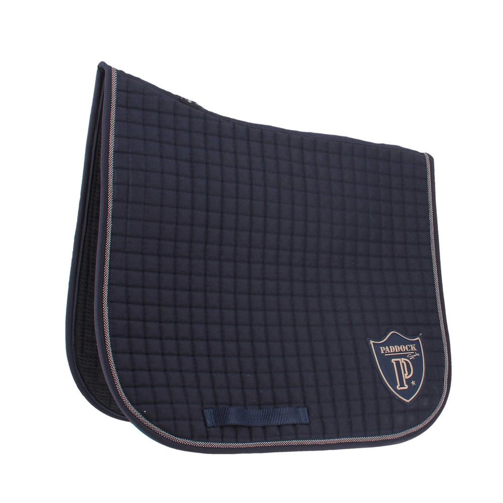 Tapis de selle dressage Paddock Américain Marine
