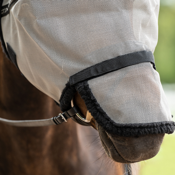 Masque anti-mouches, protection naseaux détachable