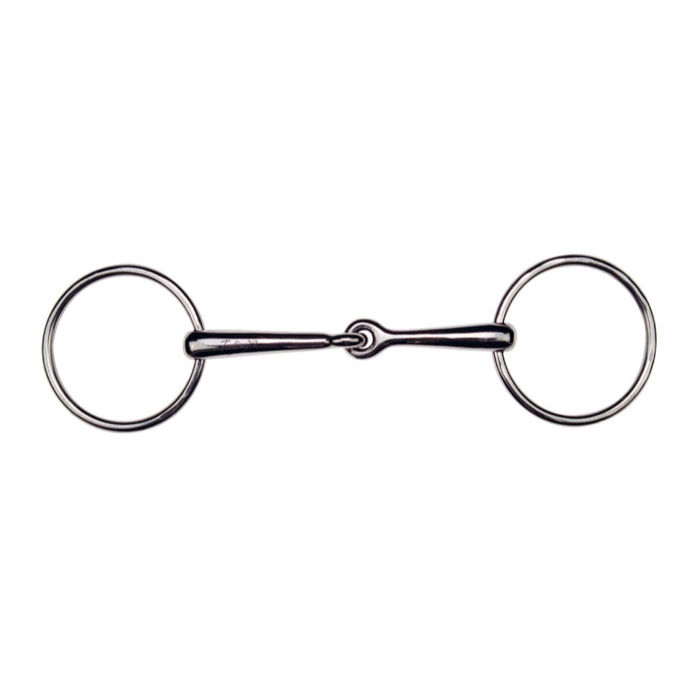 Mors de bride à 2 anneaux brisé en inox Feeling