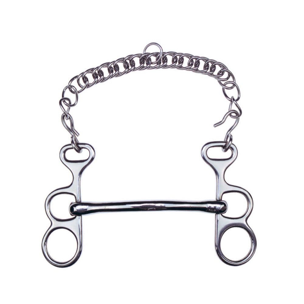 Mors coup-de-poing à canon droit en inox Feeling