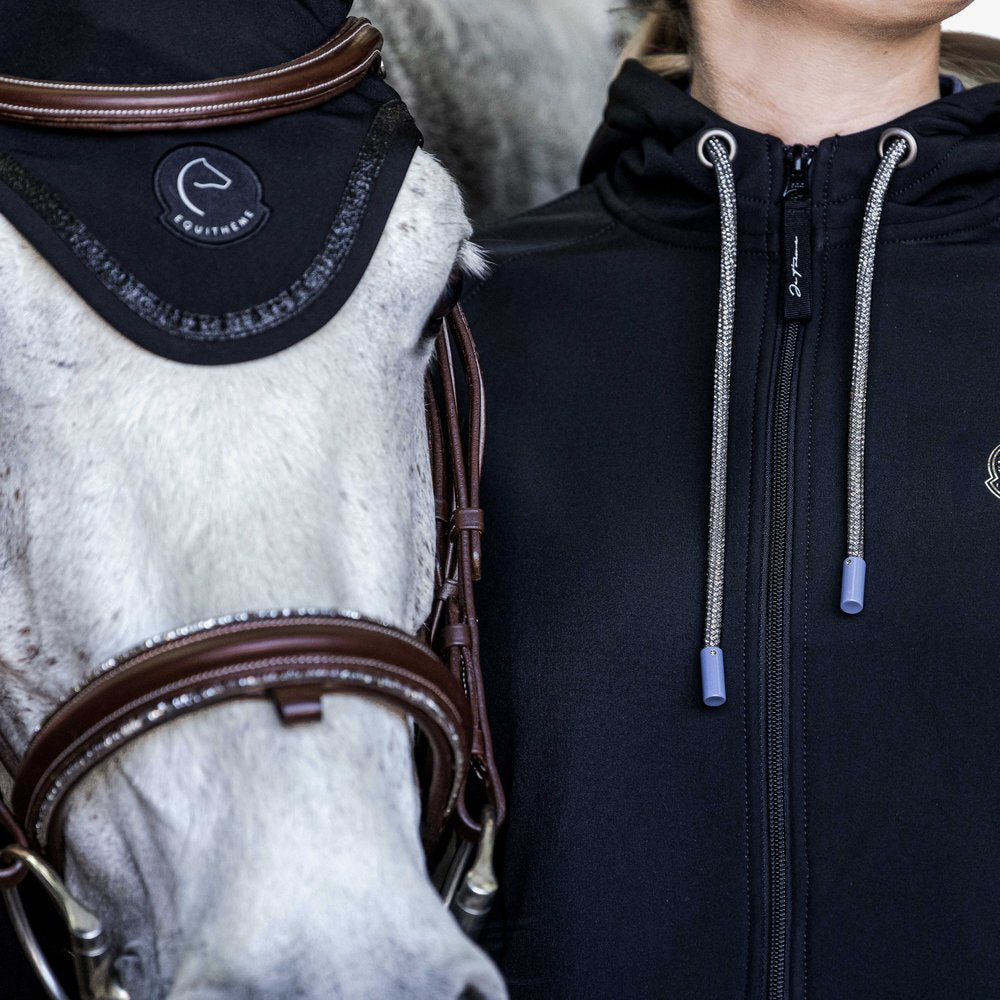 Veste softshell Equithème - Victoria Noir porté