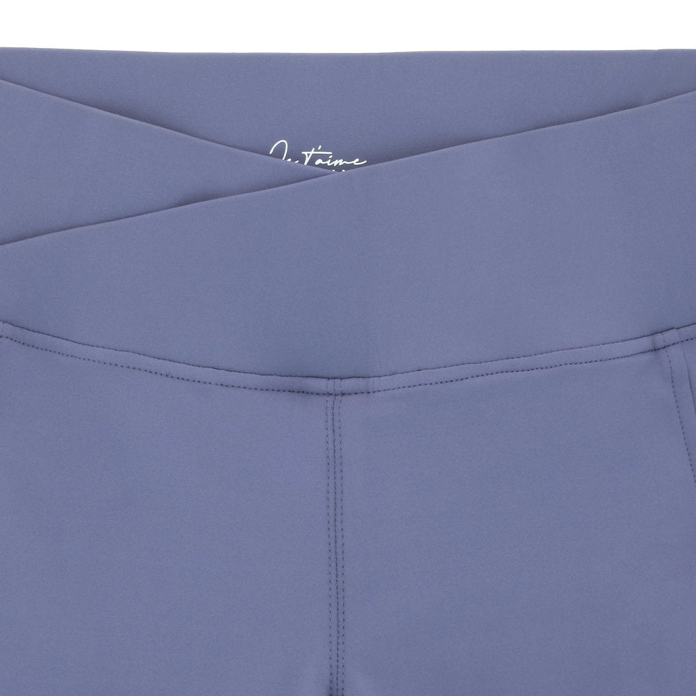 Legging Je t'aime Equithème - Flora Violet détail