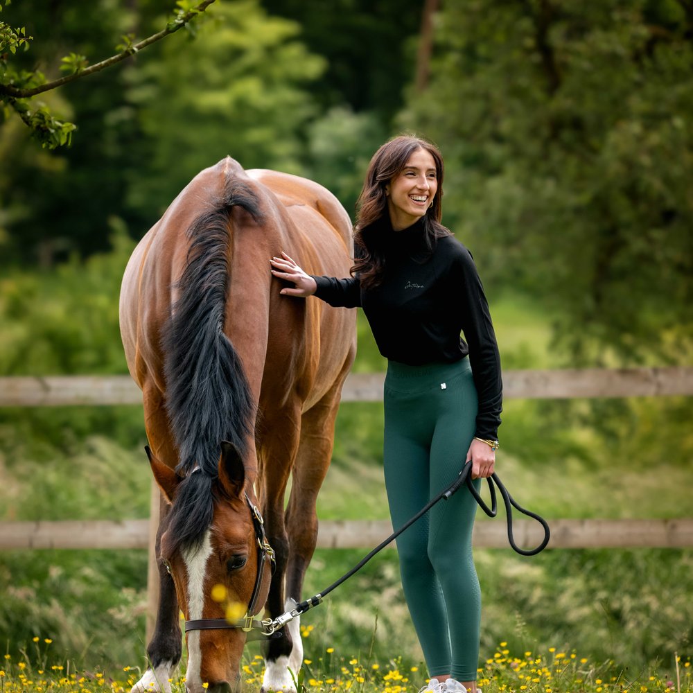 Legging Equithème - Acacia Canard porté