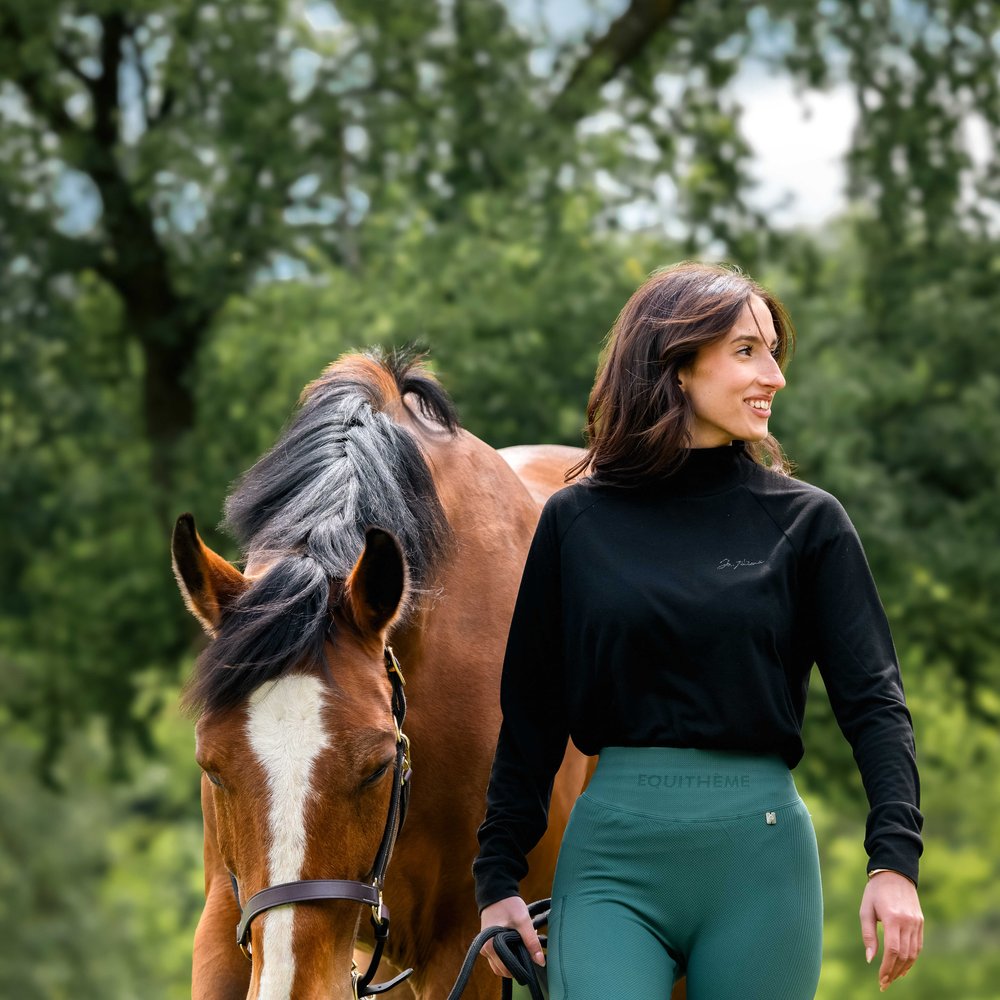 Legging Equithème - Acacia Canard porté