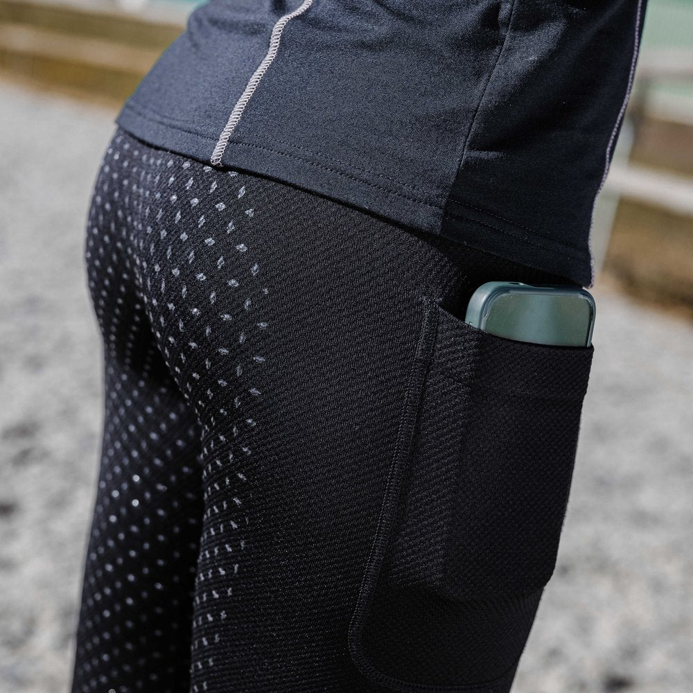 Legging Equithème - Acacia Noir porté