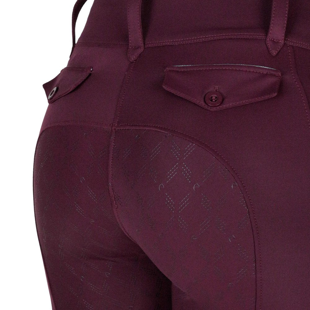 Legging Equithème - Alizé Prune détail