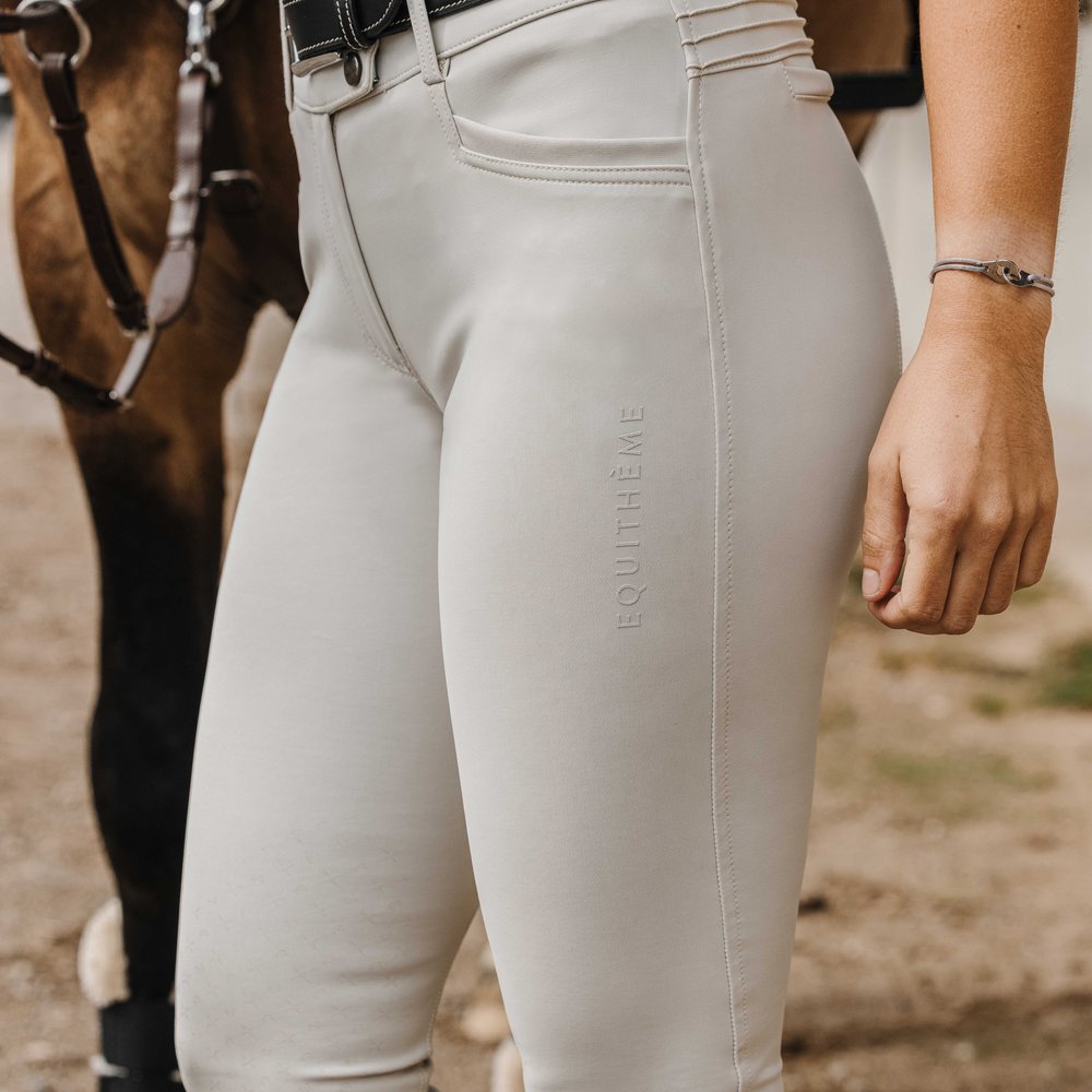 Pantalon Equithème - Jessie Beige porté
