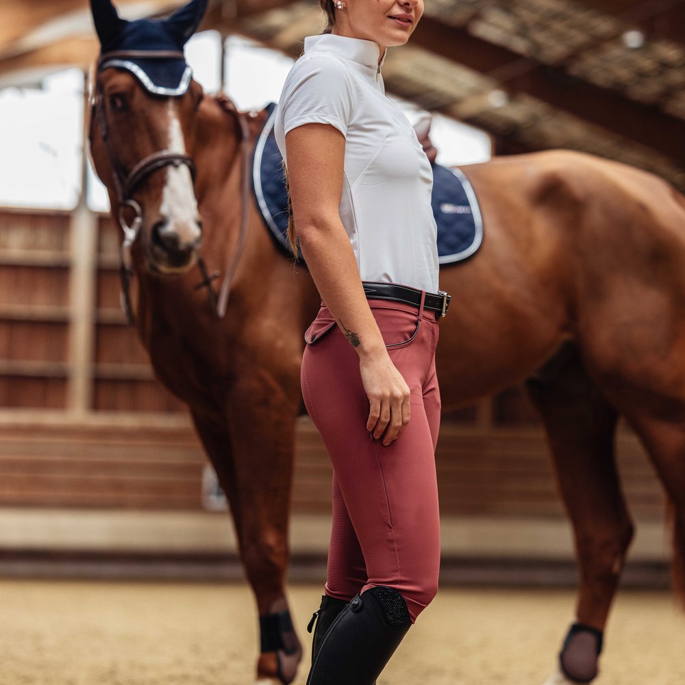 Pantalon Equithème - Beverly Rose porté