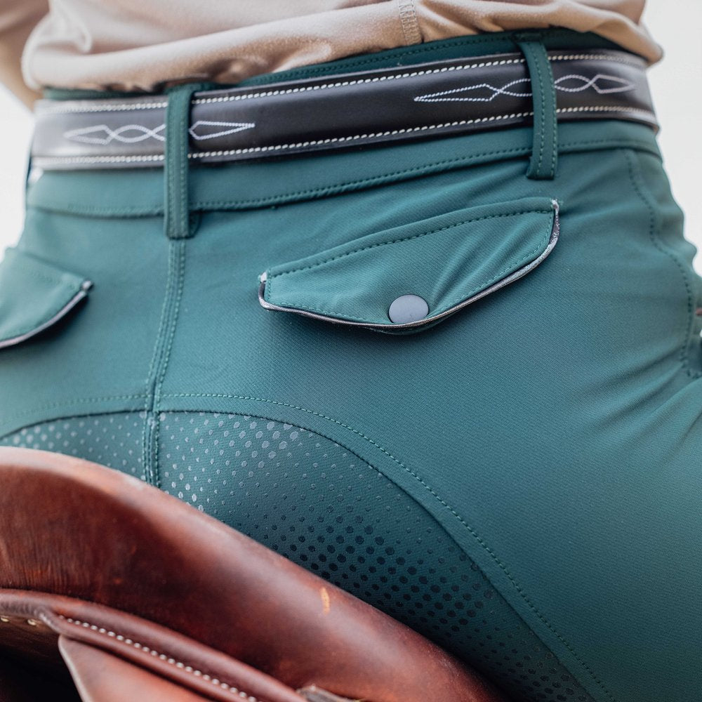 Pantalon Equithème - Beverly Vert forêt porté