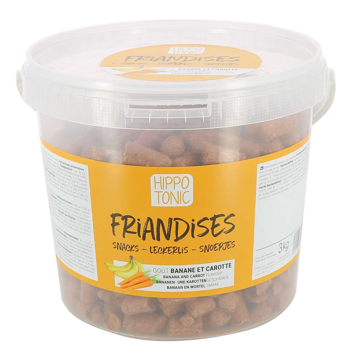 Friandises goût banane et carotte - HIPPOTONIC