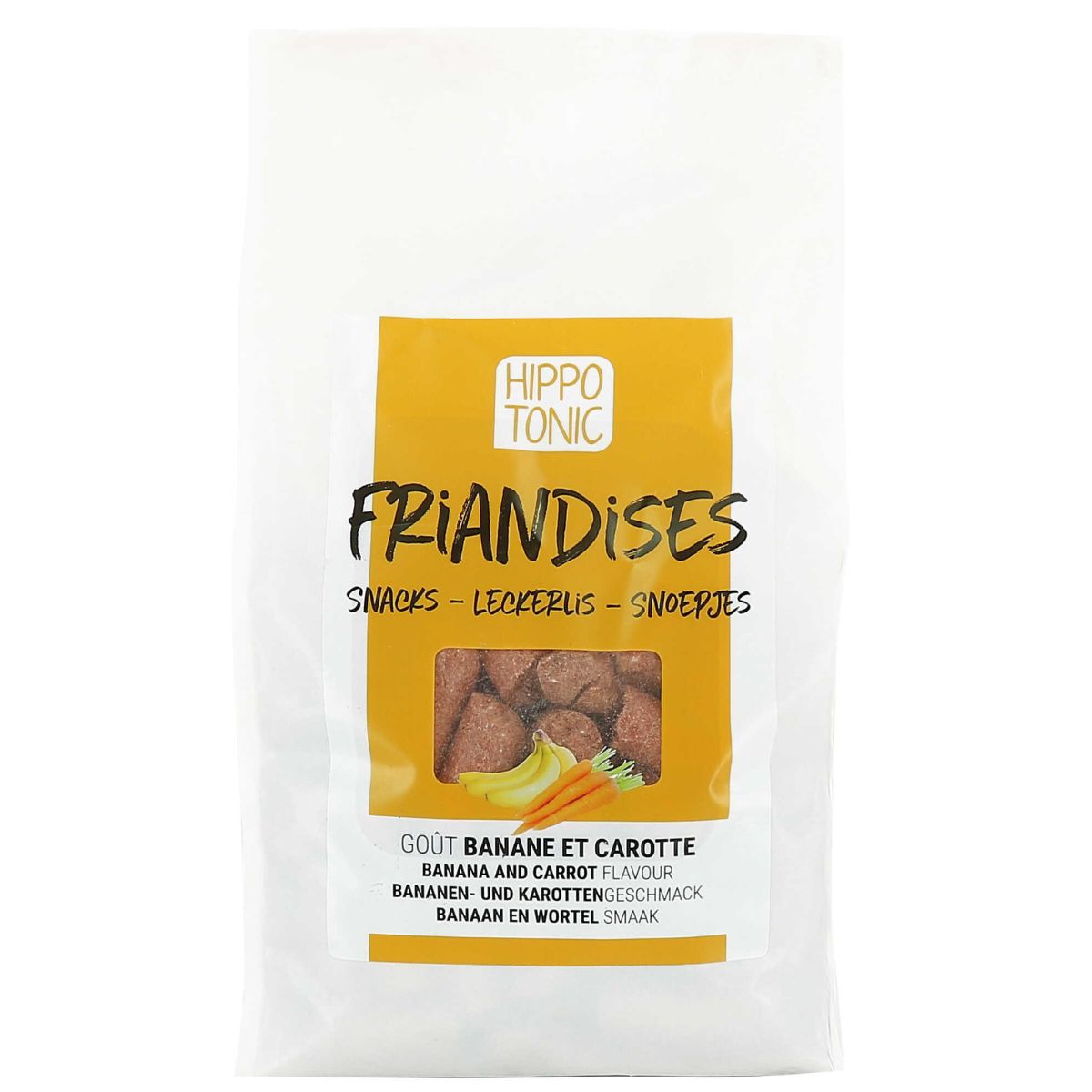 Friandises goût banane et carotte - HIPPOTONIC