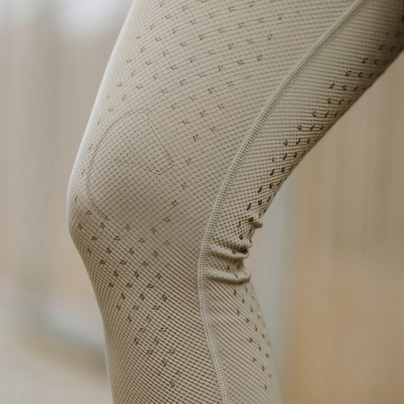 Legging Je t'aime EQUITHÈME Acacia - Taupe