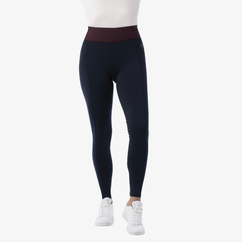Pantalon EQUITHÈME enfant 10 ans - Marine et prune