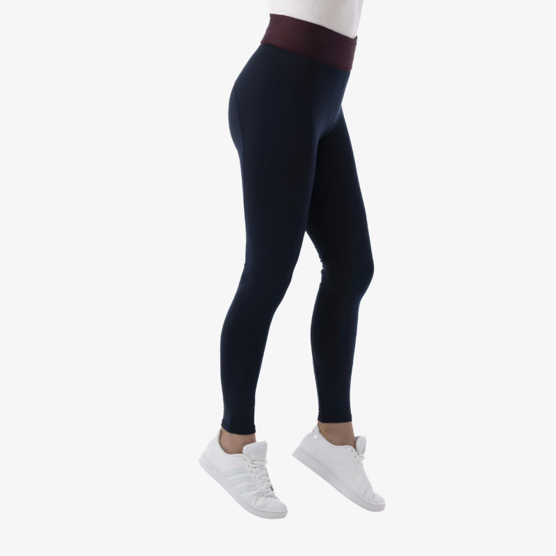 Pantalon EQUITHÈME enfant 10 ans - Marine et prune