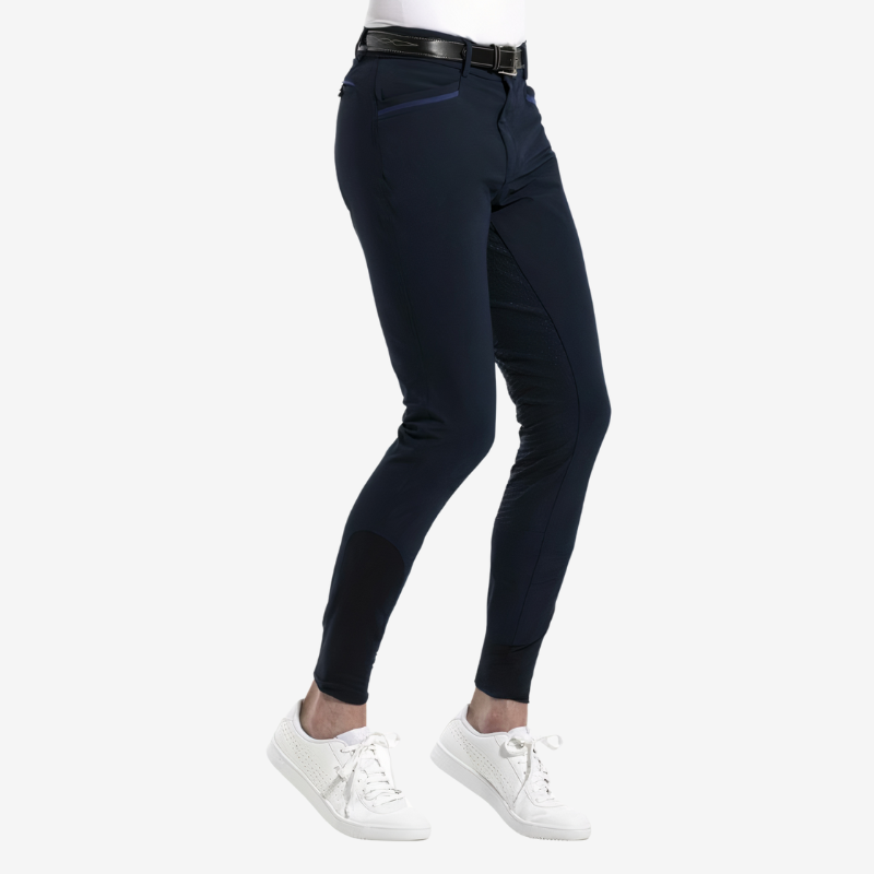 Pantalon EQUITHÈME homme full grip "Georg" - Marine