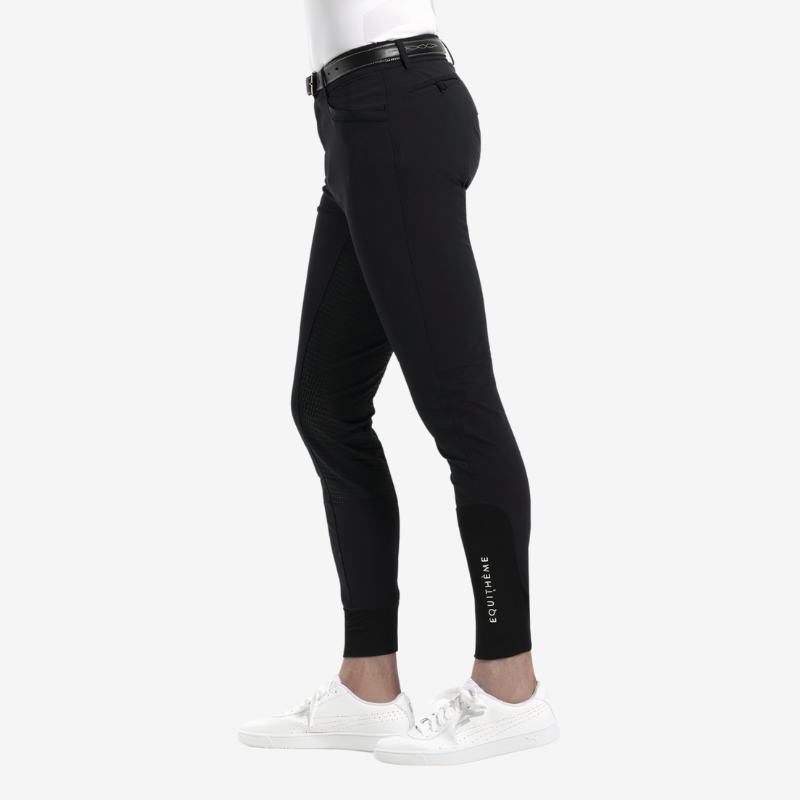 Pantalon EQUITHÈME homme full grip "Georg" - Noir