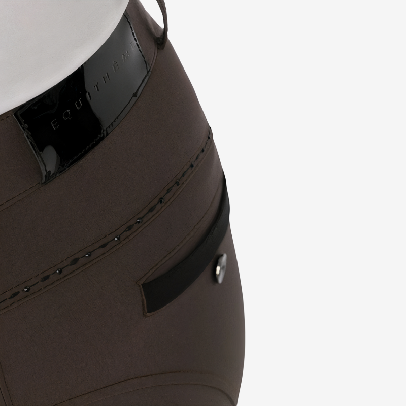 Pantalon Je t'aime EQUITHÈME Enfant - Marron
