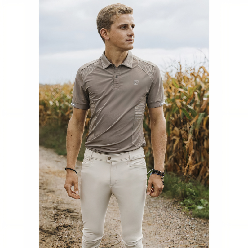 Pantalon d'équitation homme EQUITHÈME Sam - Beige