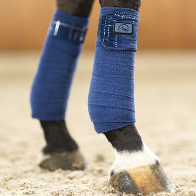 Bandes polaires pour poneys et chevaux HKM Port Royal bleu