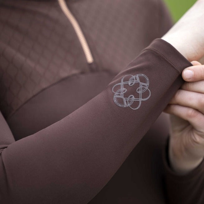Tee-shirt à manches longues pour femmes du XS au XXL HKM Artic Bay marron