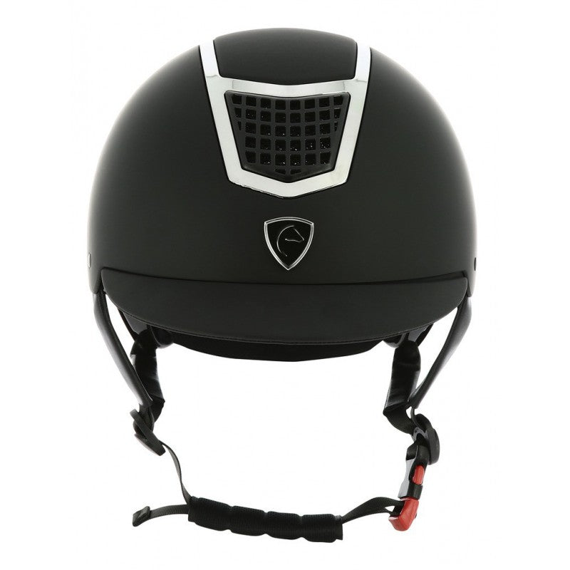 Casque d'équitation EQUITHEME AIRY Noir et argent