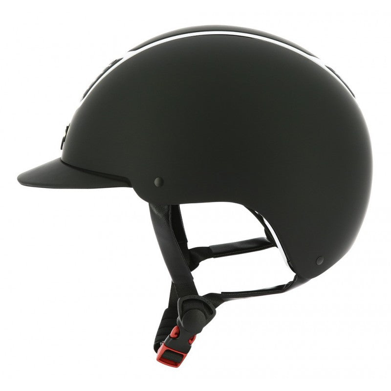 Casque d'équitation EQUITHEME AIRY Noir et argent