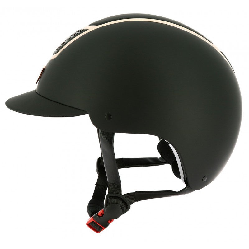 Casque d'équitation EQUITHEME AIRY Noir et rose gold