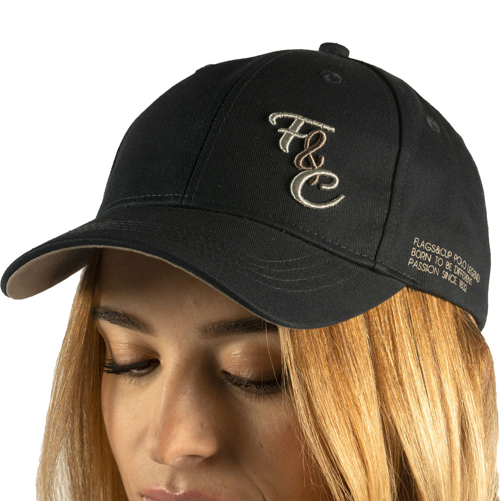 Casquette pour femme Flags and Cup Florina marine et taupe