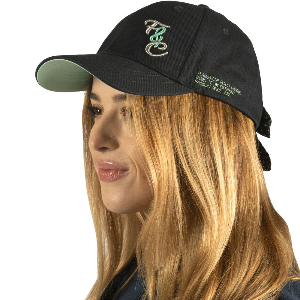 Casquette pour femme Flags and Cup Florina marine et vert d'eau