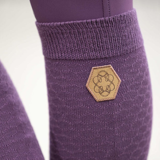 Chaussettes d'équitation pour femmes HKM Artic Bay prune