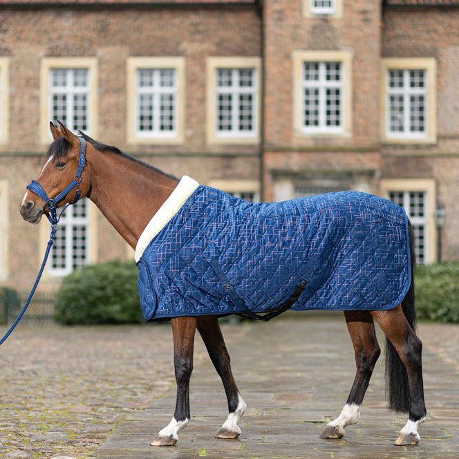Chemise séchante pour poneys et chevaux HKM Port Royal bleu