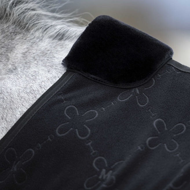 Chemise polaire séchante pour poneys et chevaux HKM Rosewood noire