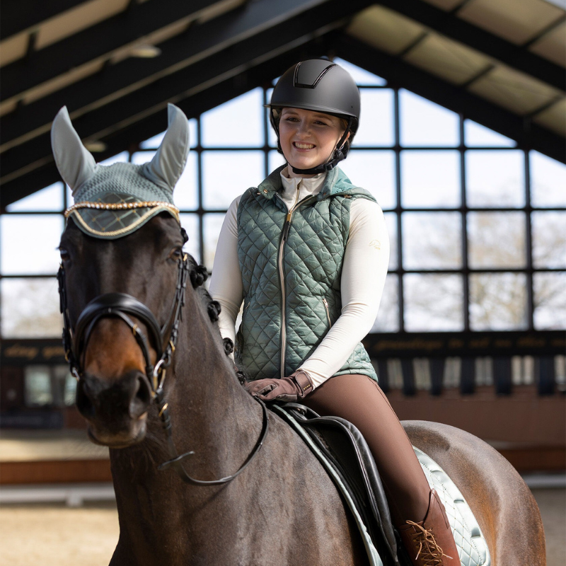 Gilet D'équitation Enfant Shires, Matelassé Marine, Taille XXS, Bonne Occasion