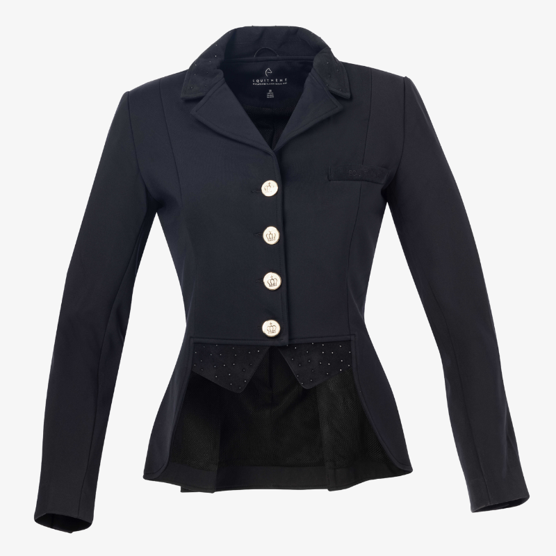 Frac de dressage court pour cavalières Equi-Thème noir porté