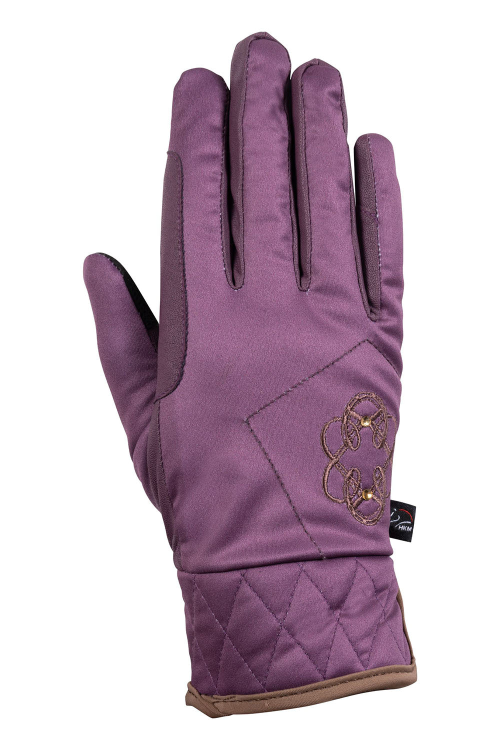 Gants d'équitation pour femmes HKM Artic Bay prune