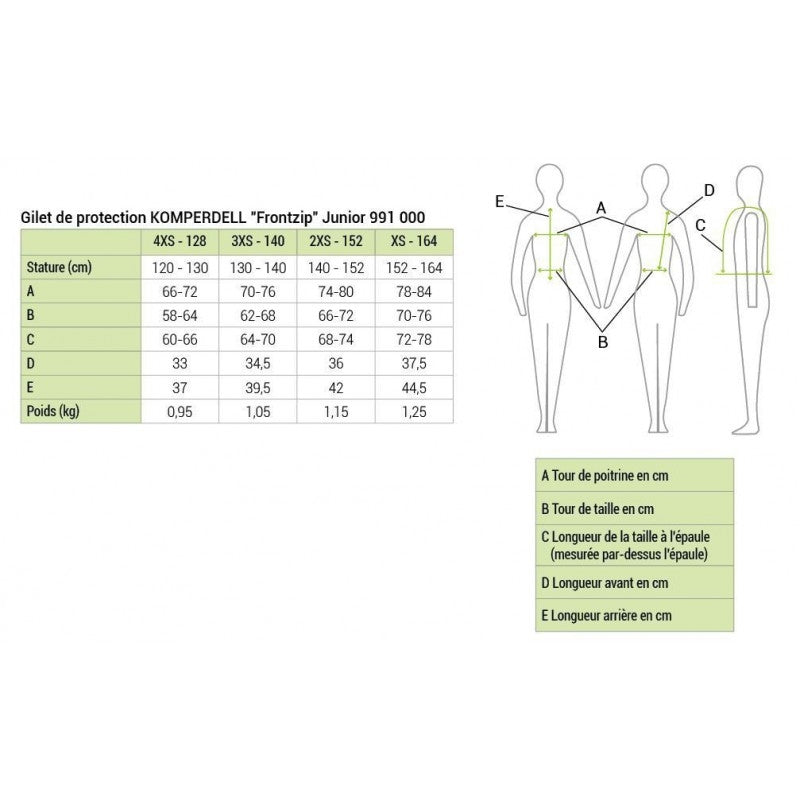 Gilet de protection junior Komperdell