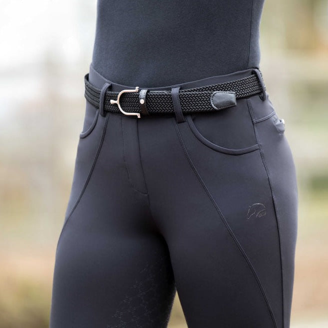 Legging d'équitation pour cavalières du XS au XL HKM Rosewood noir