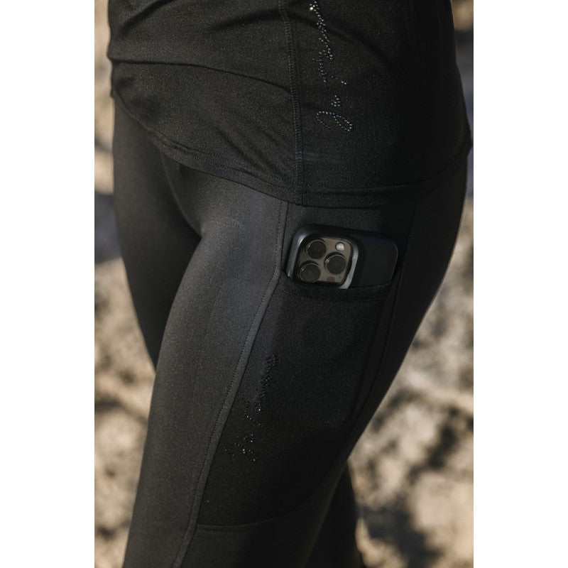 Legging d'équitation EQUITHÈME Flora - Noir