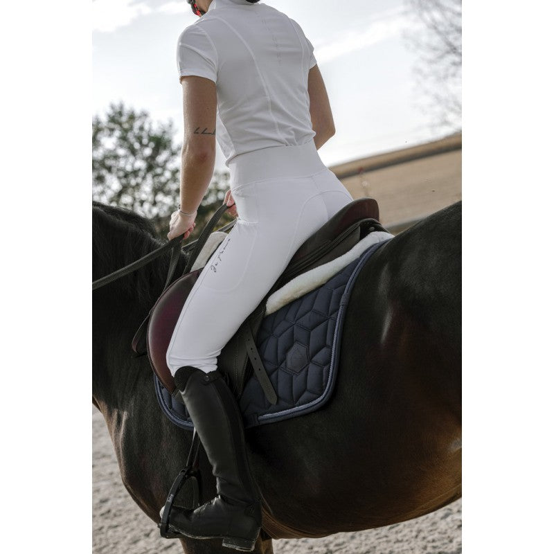 Legging d'équitation EQUITHÈME Flora - Blanc