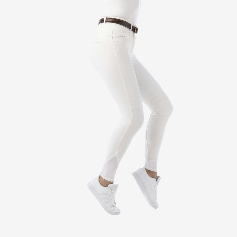Pantalon Je t'aime EQUITHÈME Safir - Blanc