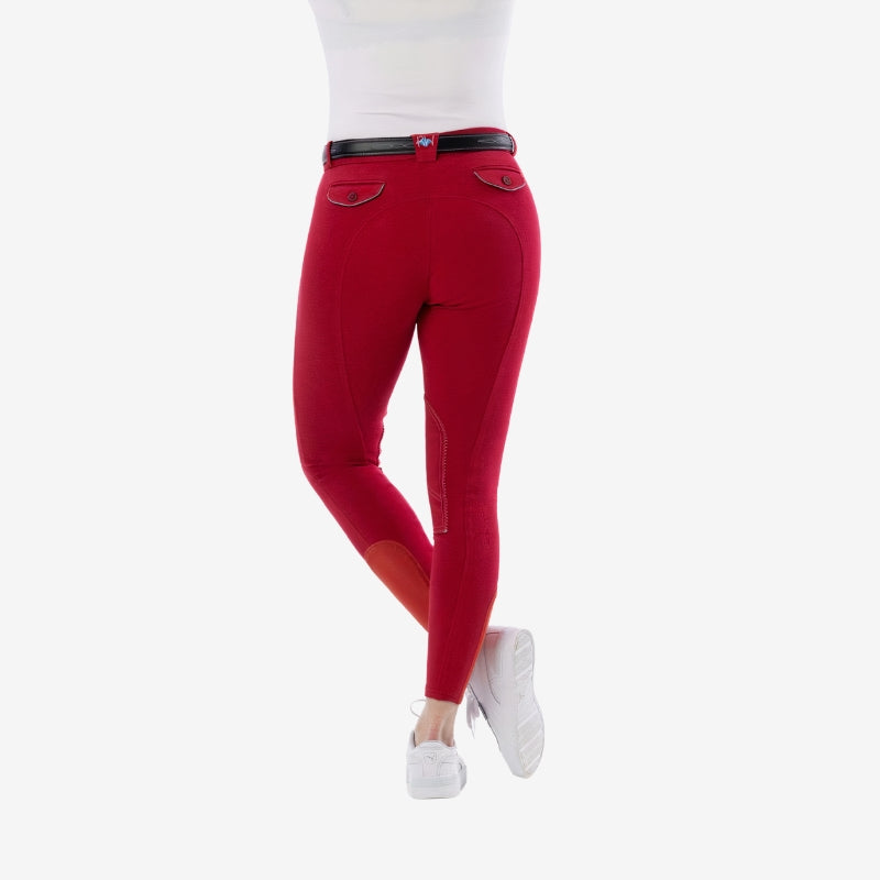 Pantalon RIDING WORLD Alexandrie enfant - Rouge