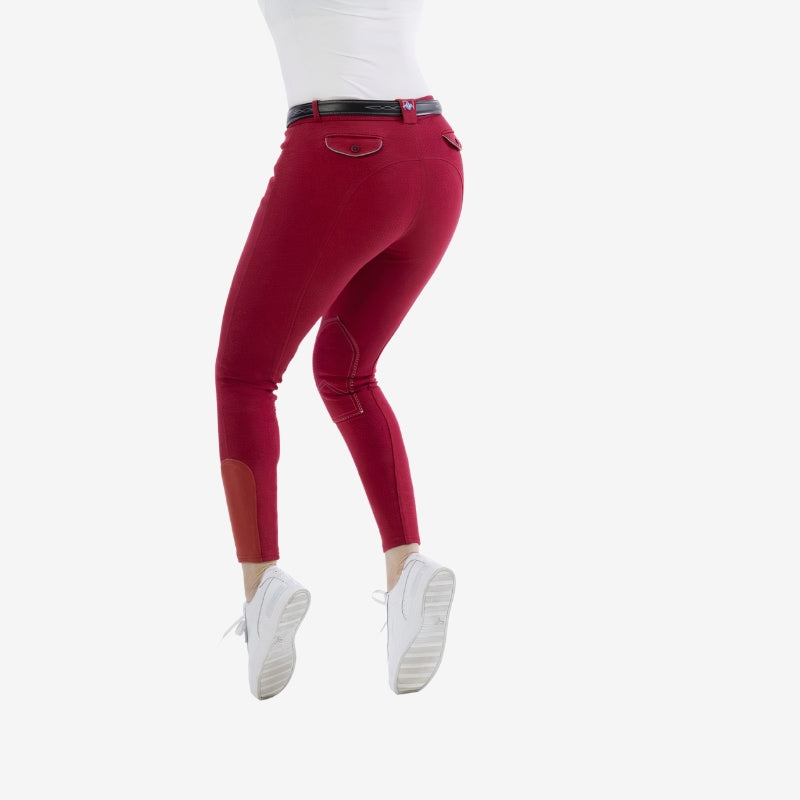 Pantalon RIDING WORLD Alexandrie enfant - Rouge